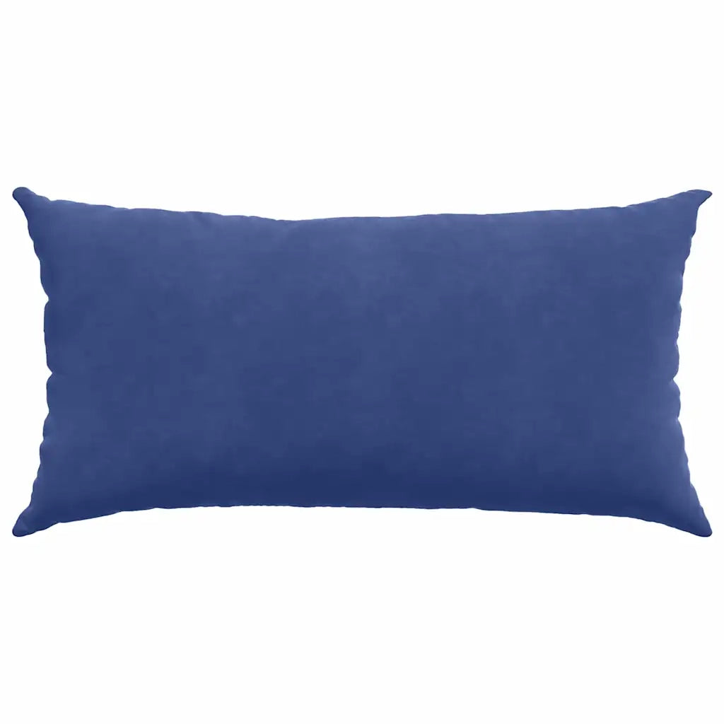 Cuscini da Divano 2 pz | Cuscini per sedie Blu Polizia 80 x 40 cm Tessuto in Cords