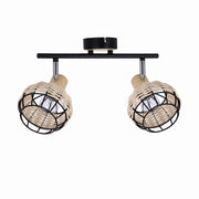 Plafoniera Candellux Tajga rattan nero 2xE14 44cm