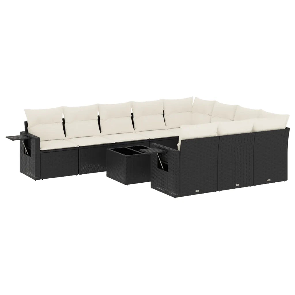 Set Divani da Giardino 11 pz con Cuscini in Polyrattan Nerocod mxl 92222
