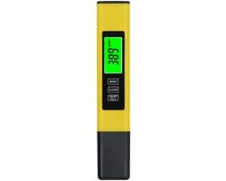 Testatore di pH portatile 3 in 1 - Analizzatore di qualità dell'acqua digitale - Adatto per acquari - Misuratore di EC e temperatura - Per acqua potabile e nuoto