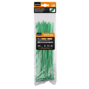 Trade Shop - Set 30 Pz Fascette Cavi Cavo Verde Stringenti In Plastica Nylon 3.6x350 Mm 92398 -