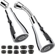Distributore di acqua 360° girevole con spruzzatore - Estensore di rubinetti - Illuminazione rubinetto - Antipercussione - M22 a M20 M22 M24 G1/2 F M20 - Adattatore di tubo
