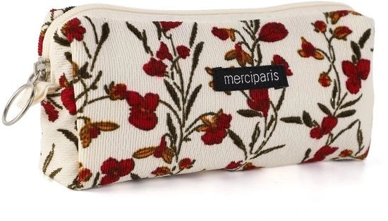 Etui Retro in Pelle Corduroy - 20 x 7 x 4,5 cm - Leggero - Pennen Portatile - Penna e Matita Tastiera - Pennenholder