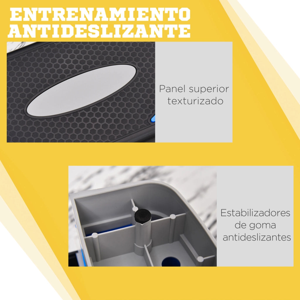 Step Aerobico Regolabile ¨C Xylo ¨C 3 Livelli 10/15/20 cm Antiscivolo Blu 80x31x20 cm