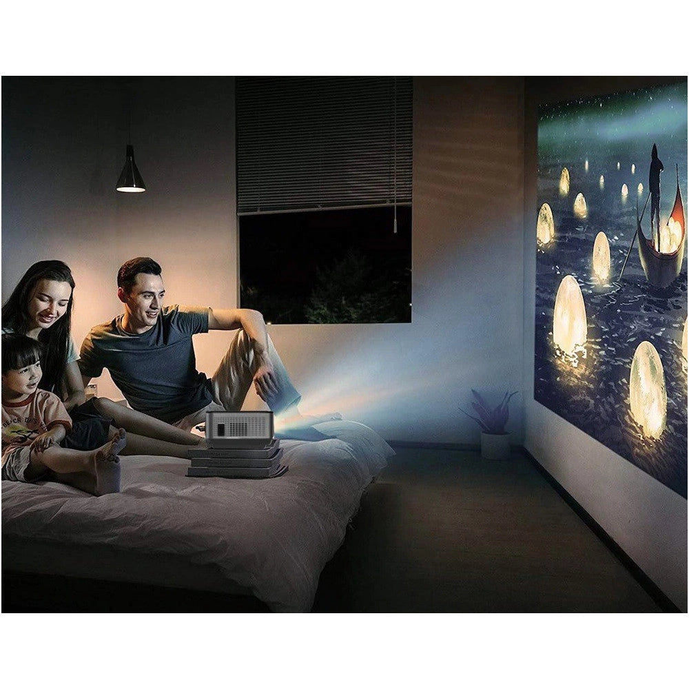 Trade Shop - Mini Video Proiettore Led Full Ultra Hd Home Cinema Wifi Android 11.0 Ab-r36 -