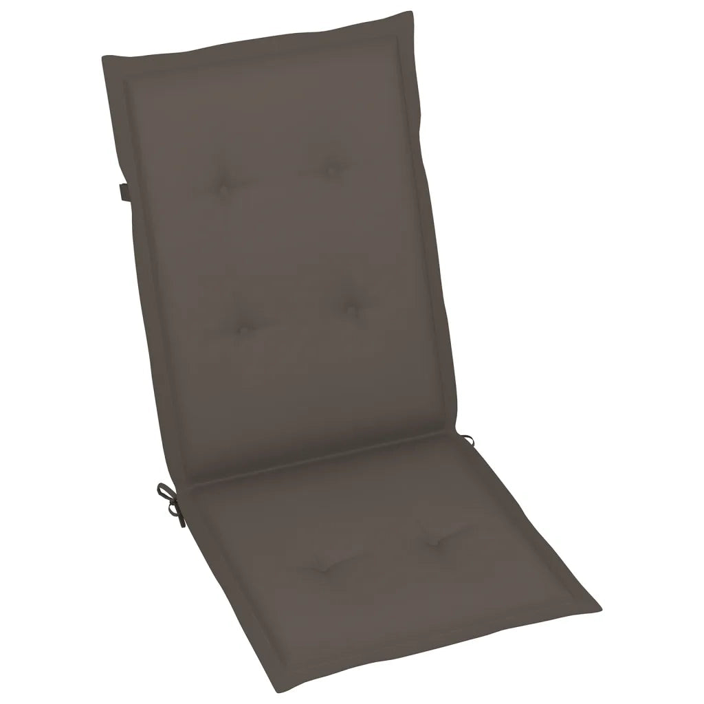 Sedie Giardino Reclinabili 8pz Cuscini Massello Acacia Grigio 3075149