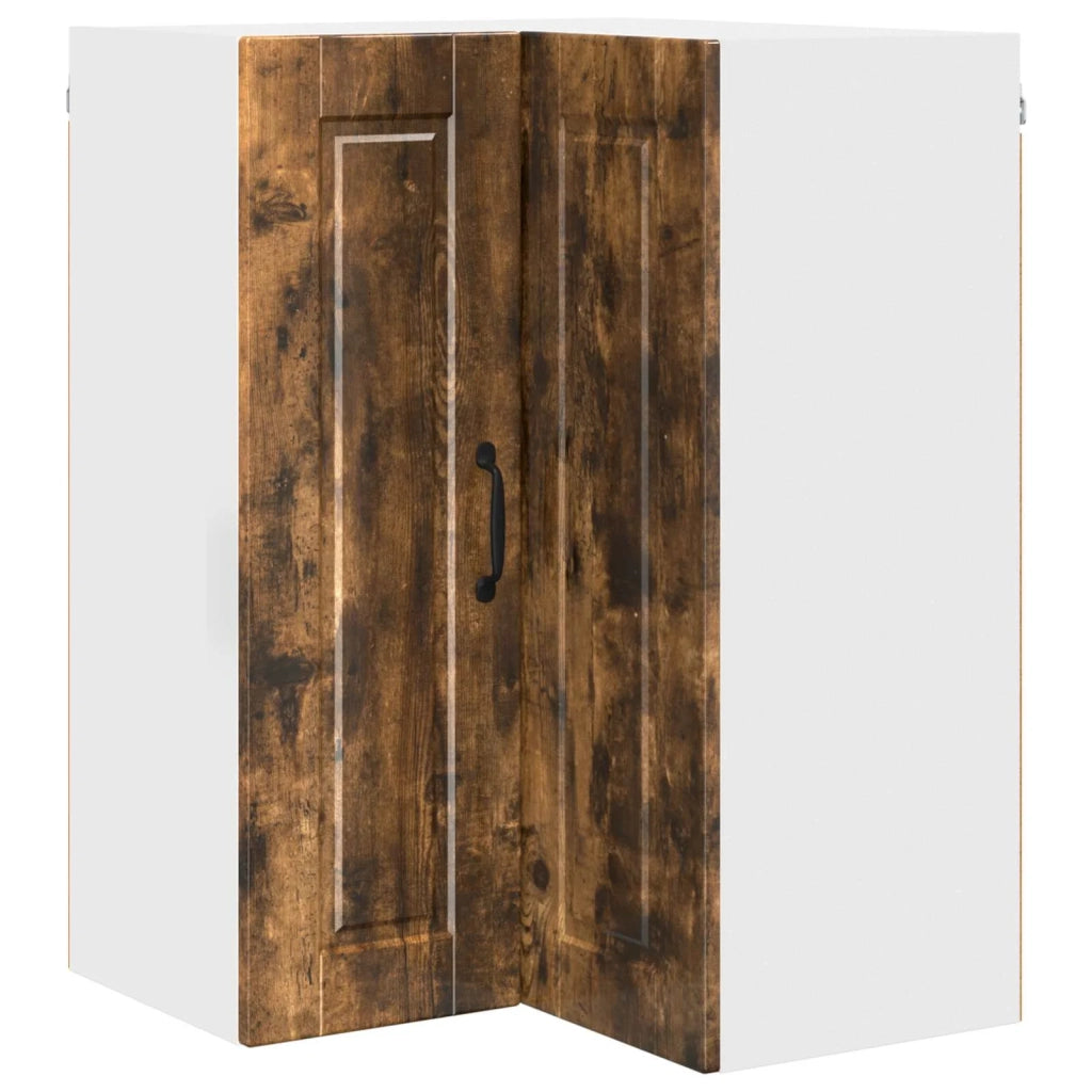 Mobile angolare per parete PORTO Rovere fumé 57 x 57 x 80 cm