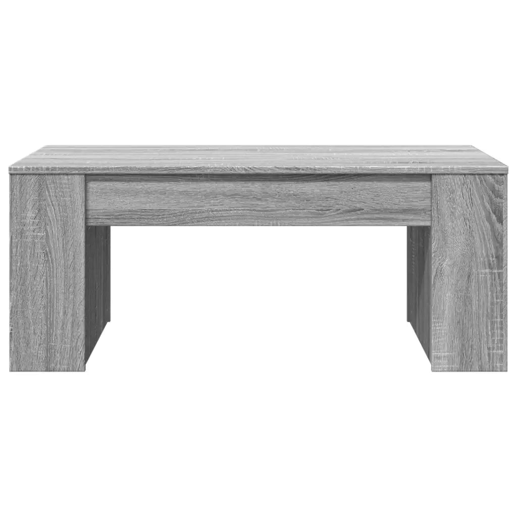 Tavolino da Salotto Grigio Sonoma 102x55x42cm Legno Multistrato 831859