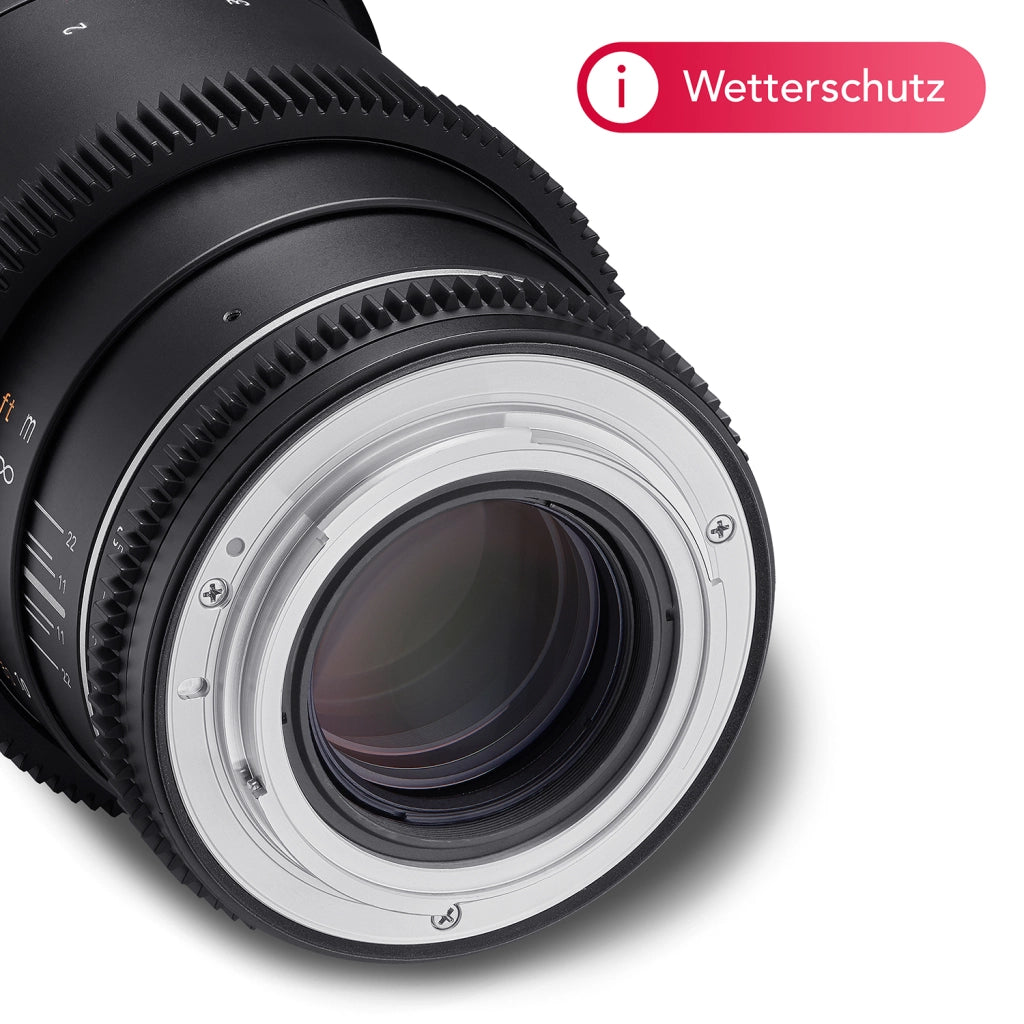 MF 135mm T2,2 VDSLR MK2 Canon EF - Obiettivo video Cine full frame teleobiettivo a focale fissa per fotocamere Canon EF EF-S, messa a fuoco manuale, per EOS 5D Mark IV, 6D Mark II, 90D, 77D