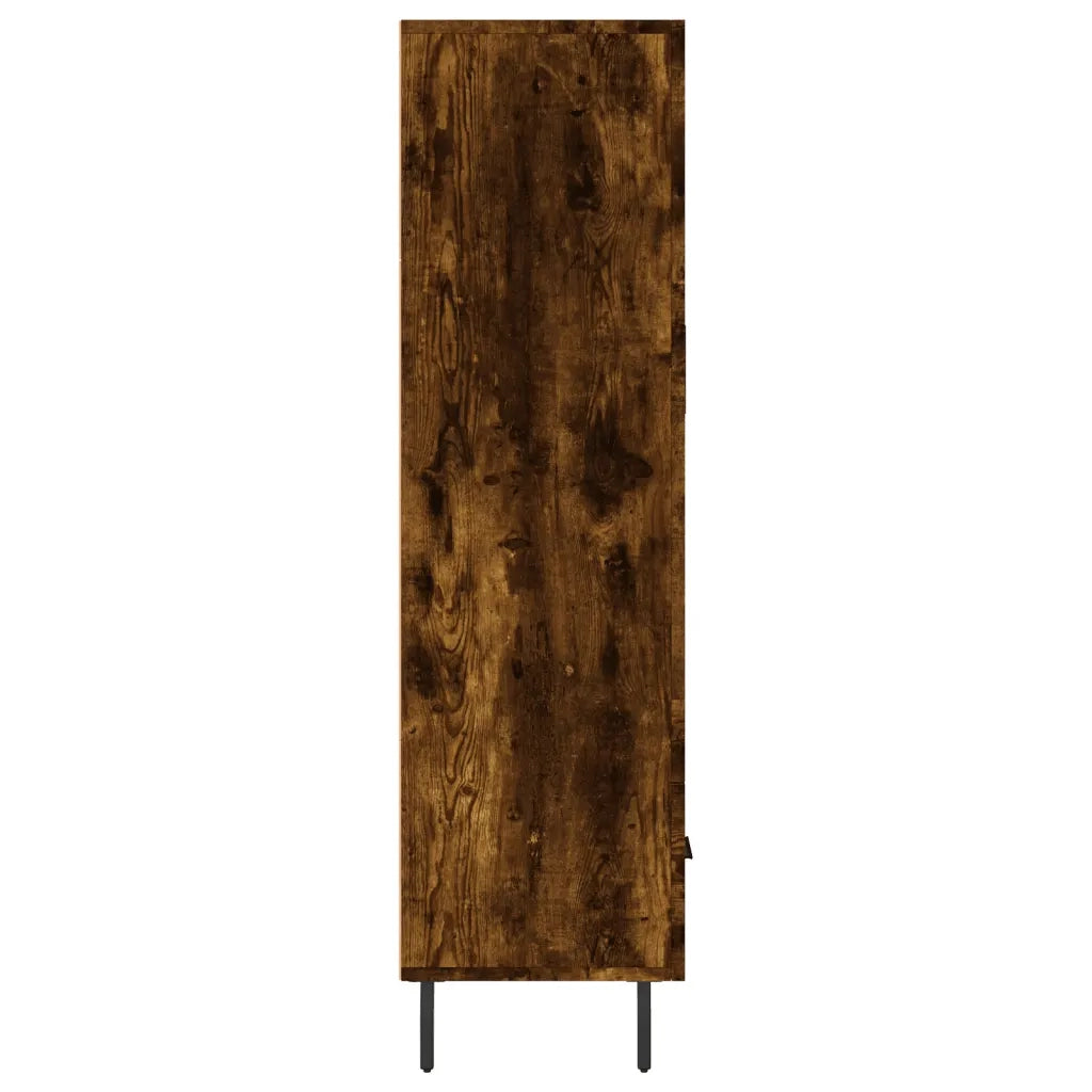 Credenza | Madia | Buffet da pranzo | Armadio da pranzo Rovere Fumo 69,5x31x115 cm in Legno Multistrato
