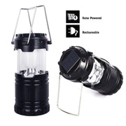 Trade Shop - Torcia Lanterna Portatile Led Campeggio Luce Bianca Emergenza Ricaricabil Solare -