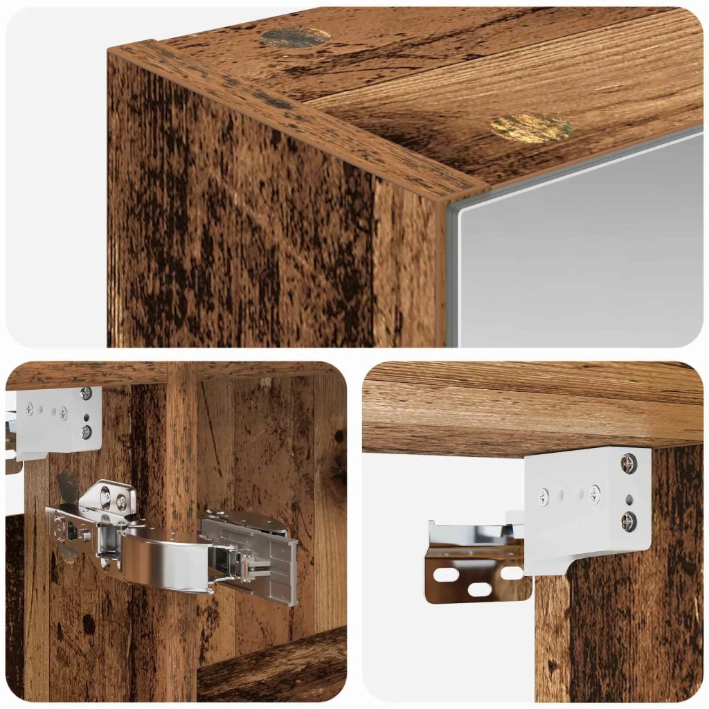 Mobiletto per specchio da bagno Legno vecchio 50 x 14,5 x 70 cm
