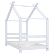 Giroletto per Bambini | Letto Infantile | Lettino Bianco in Massello di Pino 70x140 cm