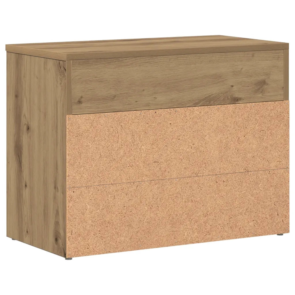 Scarpiera Rovere Artigianale 60x30x45 cm in Legno Multistrato
