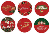Tappeto Decorativo Natalizio Natale Tondo 100 cm Vari Decori