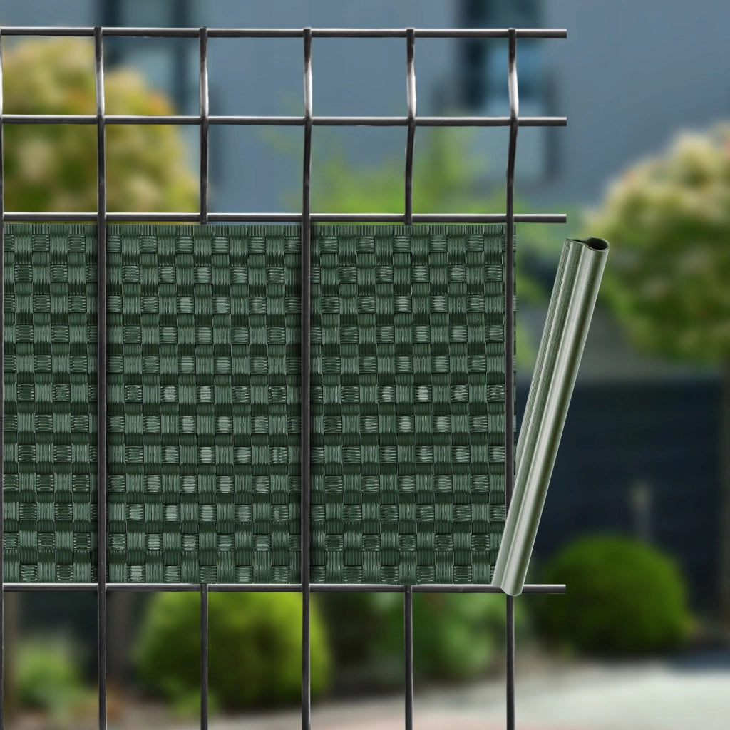 Clip KADAX da 19 cm per nastro per recinzioni, ganci per nastro per recinzioni, colore verde, confezione da 6 pezzi