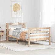Giroletto con Testiera 90x200 cm in Legno Massello di Pino 3305937