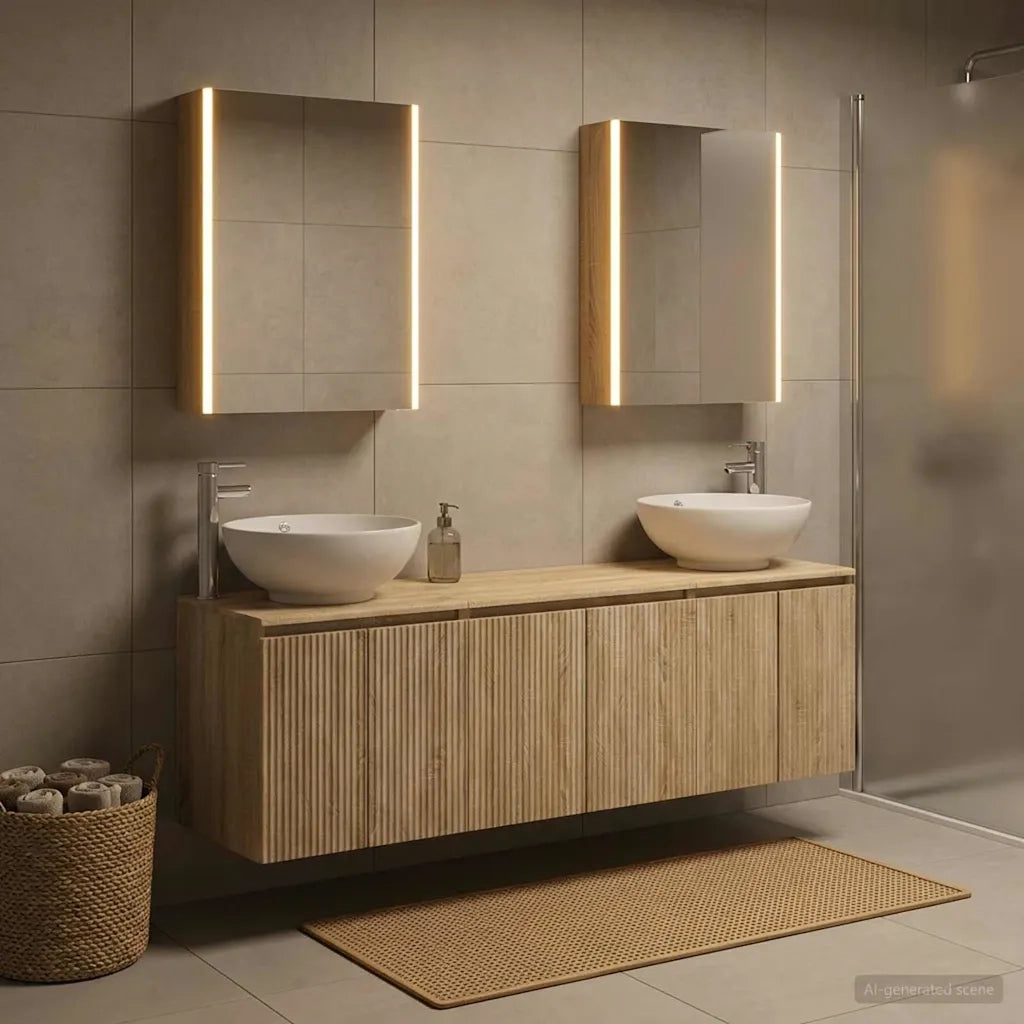 Set di Armadi da Bagno 5 pcs Rovere Sonoma Legno ingegnerizzato 3406489