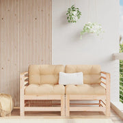 Divani Angolari da Giardino 2 pz in Legno Massello di Pino 825632