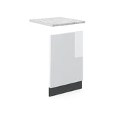 Pannello frontale R-Line Bianco lucido/Antracite 45 cm, PL Marmo Vicco