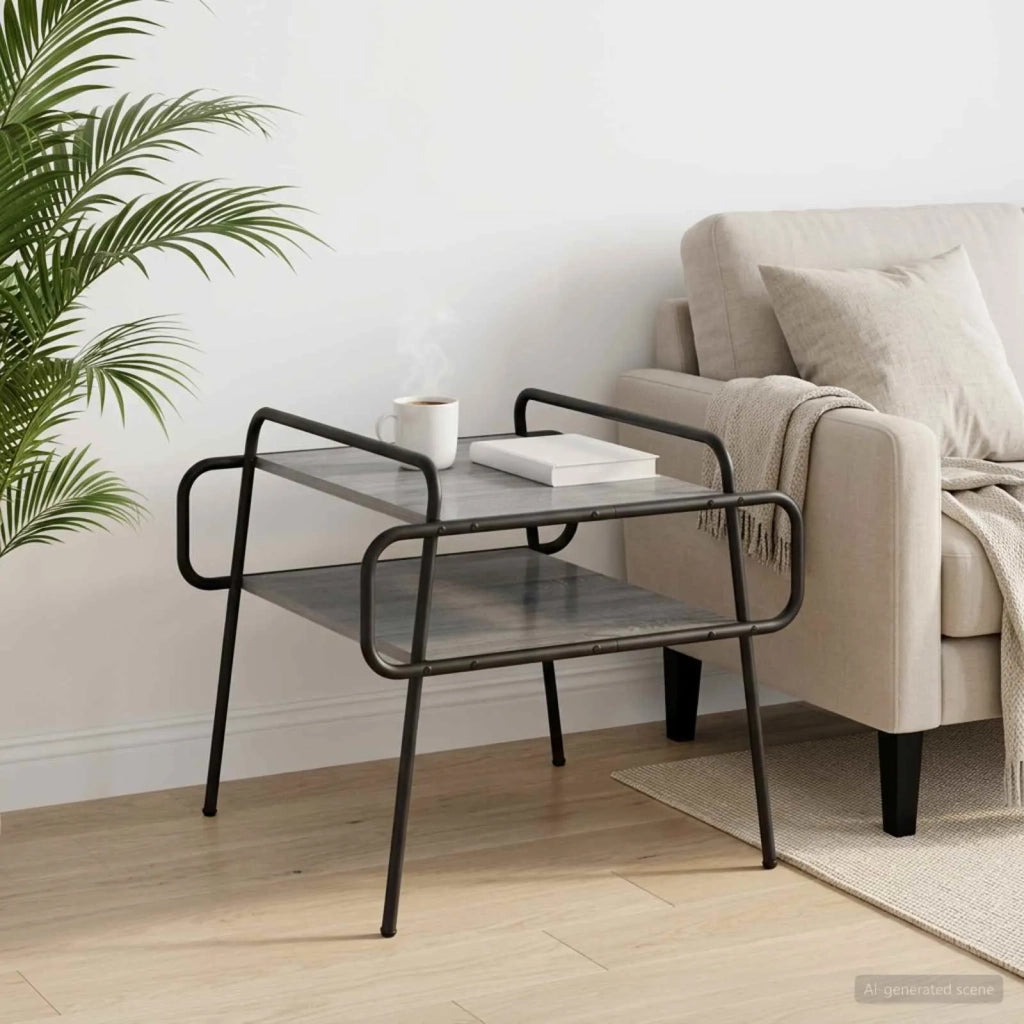 Tavolino da salotto Sonoma grigio 50 x 50 x 51 cm 8007753