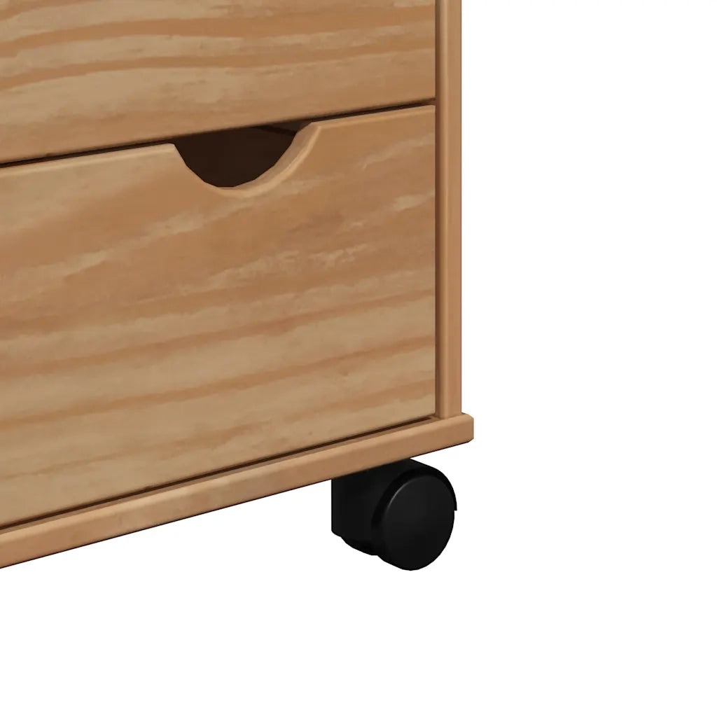 Carrello da Cucina-Scaffale per Cucina OTTA 59x45x80 cm in Legno Massello di Pino