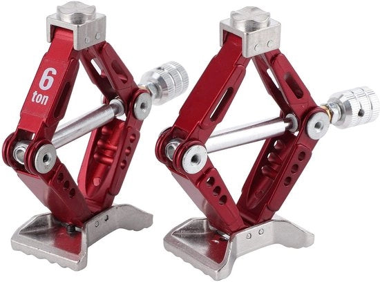 Kit di socchiave per auto radiocomandate - 2 pezzi - Altezza regolabile 62-78 mm - Metallo - Rampa universale - Adatto per Traxxas/SCX10 D90 - Socchiave per auto radiocomandate