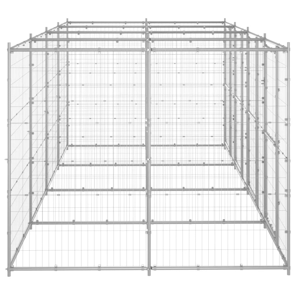Gabbia per Cani da Esterno in Acciaio Zincato 9,68 mÂ² cod mxl 59973