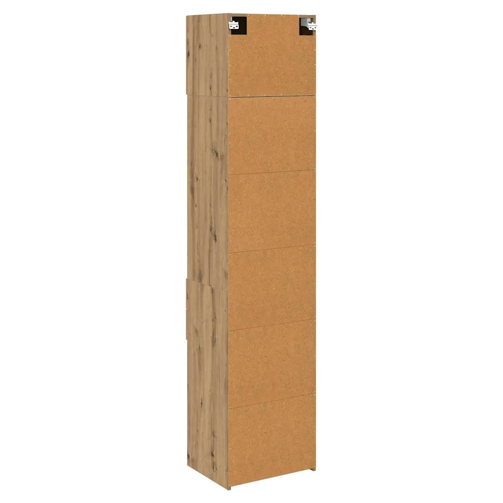 Credenza con Cassetto-Buffet-Armadio da cucina Rovere artigianale 50 x 42,5 x 225 cm