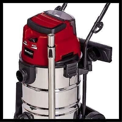 Einhell 2347140 TE-VC 36-30 Li S-Solo Aspirapolvere a Cilindro Secco e Bagnato 30 L 36 V 15 kPa 76 dB colore Nero Grigio Rosso