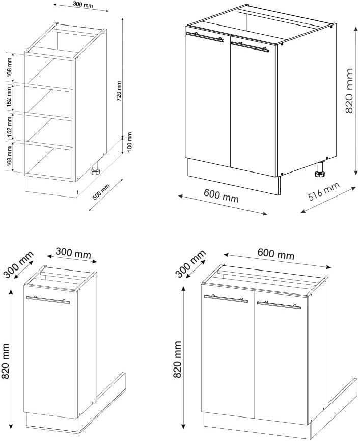 Isola cucina Fame-Line, Quercia dorata/antracite, 90 cm senza piano di lavoro, adatto per l'espansione con moduli aggiuntivi compatibili