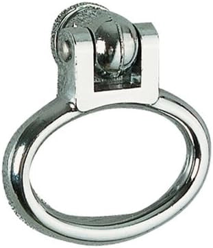 Set di 2 maniglie per porta anello cromato - Finitura.Cromato
