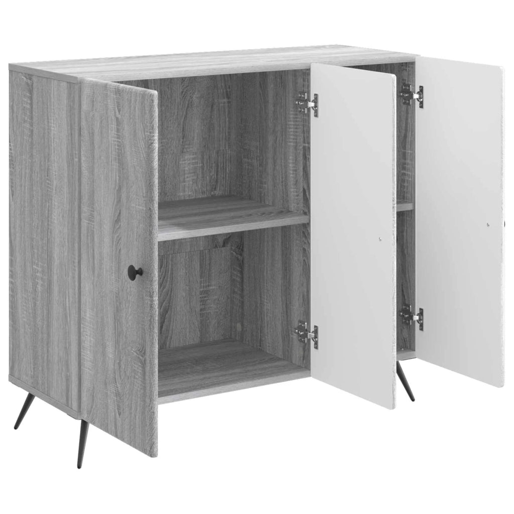 Credenza Grigio Sonoma 89 x 34,5 x 80 cm Legno ingegnerizzato