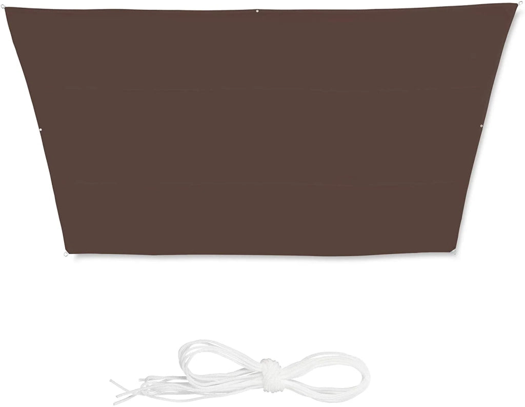 Vela ombreggiante trapezoidale 3 x 5,5 x 4 m marrone 13_0002936_2