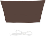 Vela ombreggiante trapezoidale 3 x 5,5 x 4 m marrone 13_0002936_2