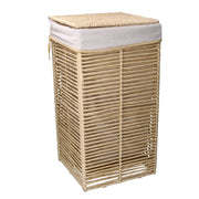 Cesto Portabiancheria paper hilary beige quadro pieghevole cm 31x31xh60