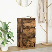 vidaXL Credenza Rovere Fumo 37,5x35x76 cm in Legno Multistrato