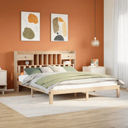 Letto Libreria senza Materasso 180x200 cm in Legno di Pino 3322607