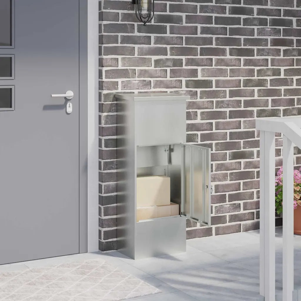 Cassetta per pacchi Nero 44,5 x 29 x 110,5 cm Acciaio zincato 874931