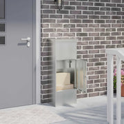 Cassetta per pacchi Nero 44,5 x 29 x 110,5 cm Acciaio zincato 874931