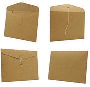 Pacchetto di organizzazione per ufficio di 10 borse documenti in cartone/karton, formato A4, mappe documenti, borsa dossier, borsa organizzativa, ideale per ufficio, scuola, università, 31 x 24 cm