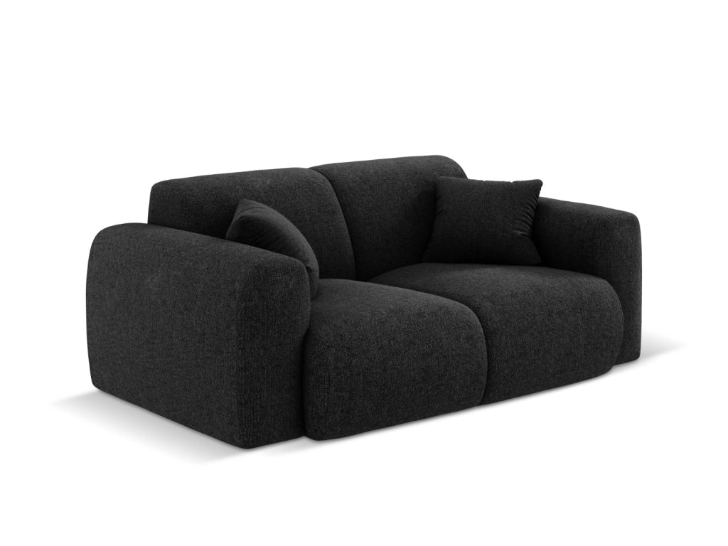 Cosmopolitan Design - Divano "Nolio" 2 posti in ciniglia nero 