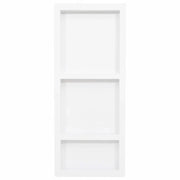 Nicchia da Doccia con 3 Scomparti Bianco Lucido 41x99x9 cm CFW7857417