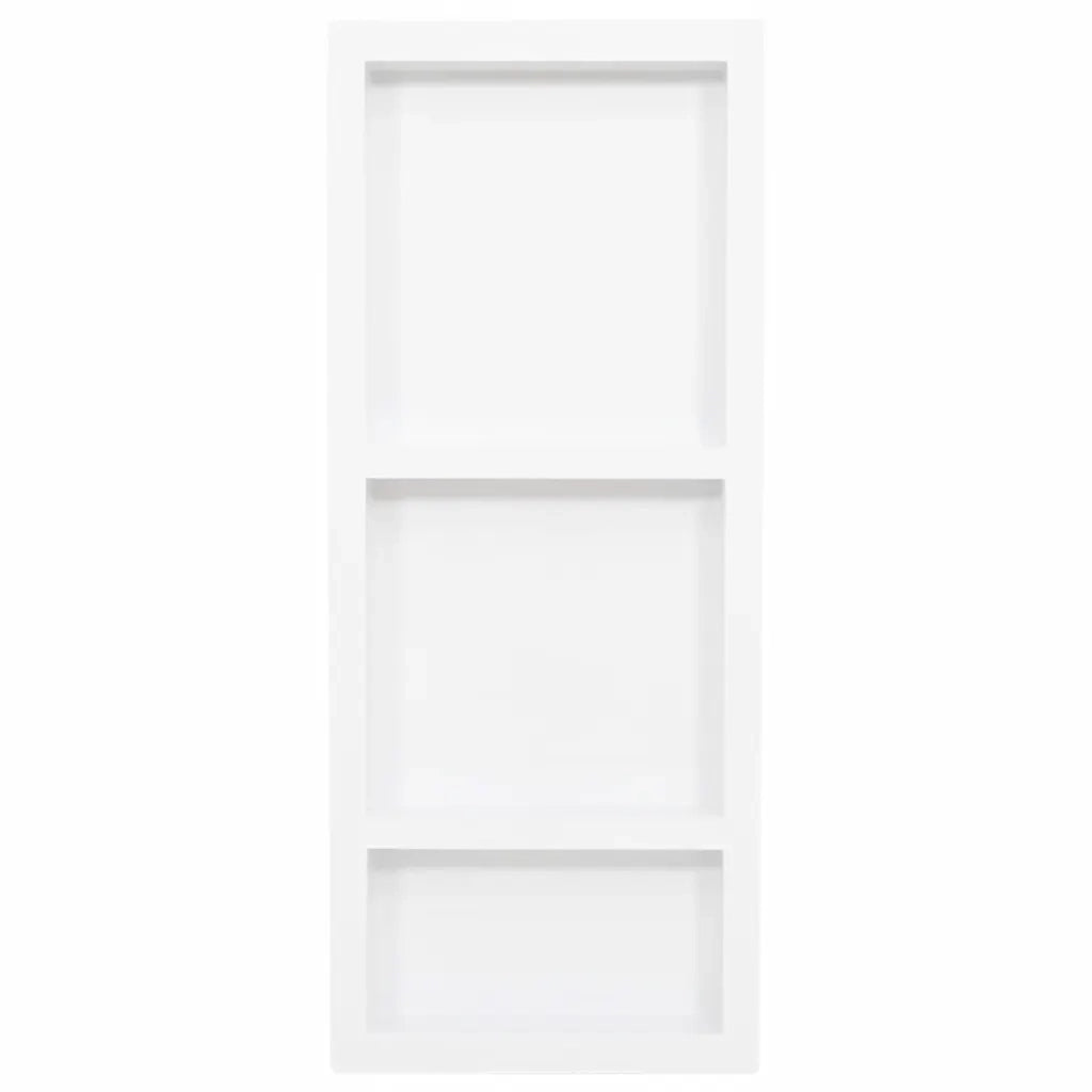 Nicchia da Doccia con 3 Scomparti Bianco Lucido 41x99x9 cm CFW7857417