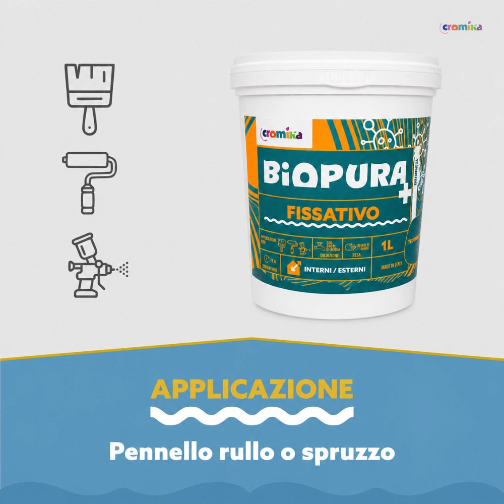 Kit fissativo antimuffa e anticondensa biopura cromika 2 pezzi alta concentrazione