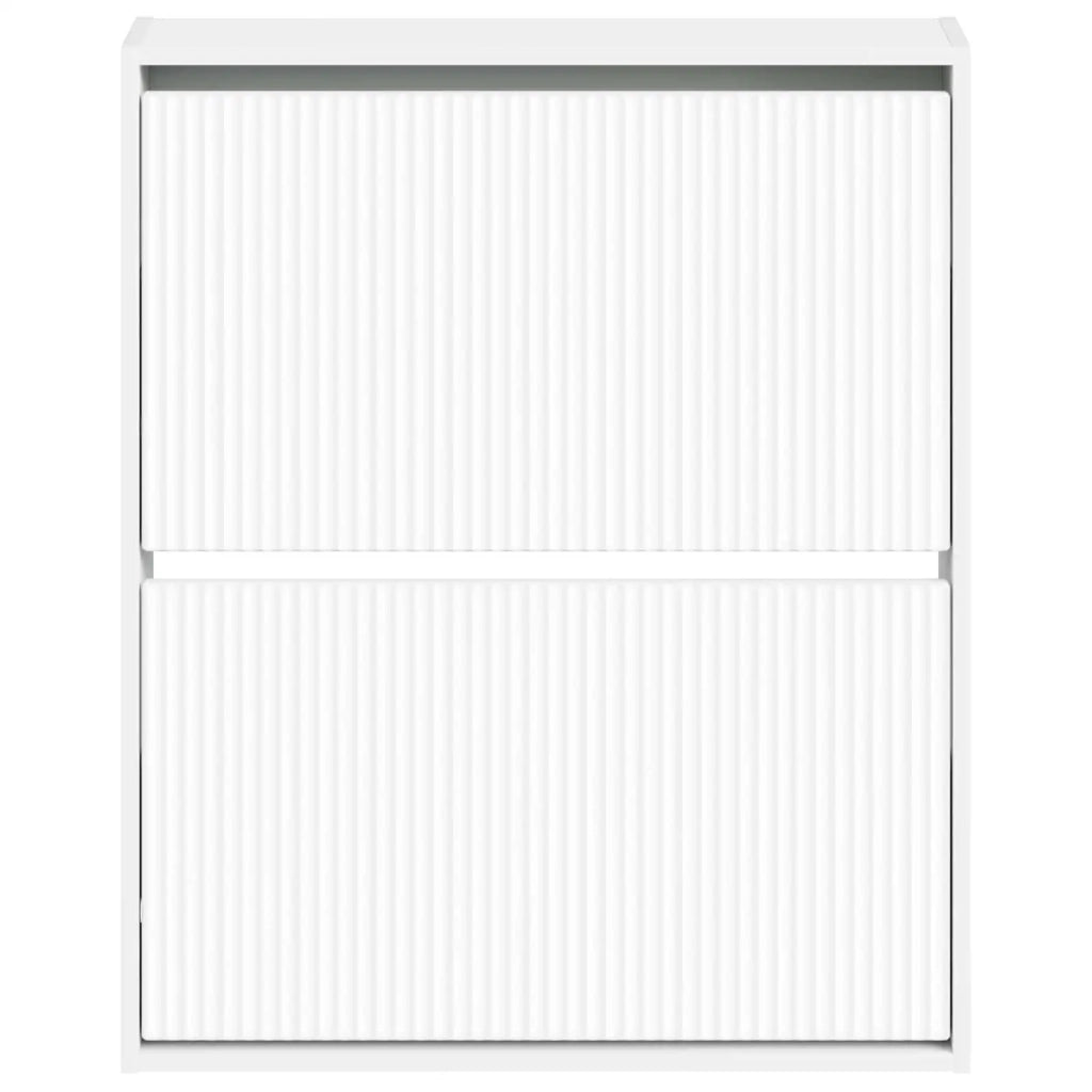 Mobiletto per Scarpe da Muro ARNHEM 71 x 17 x 86 cm Bianco 896635