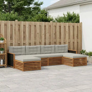 Set divani con cuscino 6 pcs Legno di Acacia Massello 3383674