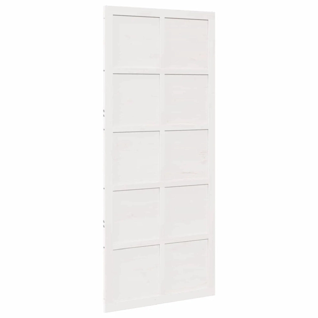 Porta del fienile Bianco 90 x 2,5 x 208 cm 42047147