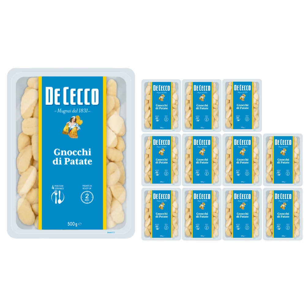 De cecco gnocchi di patate fresche pasta 12 confezioni da 500 grammi
