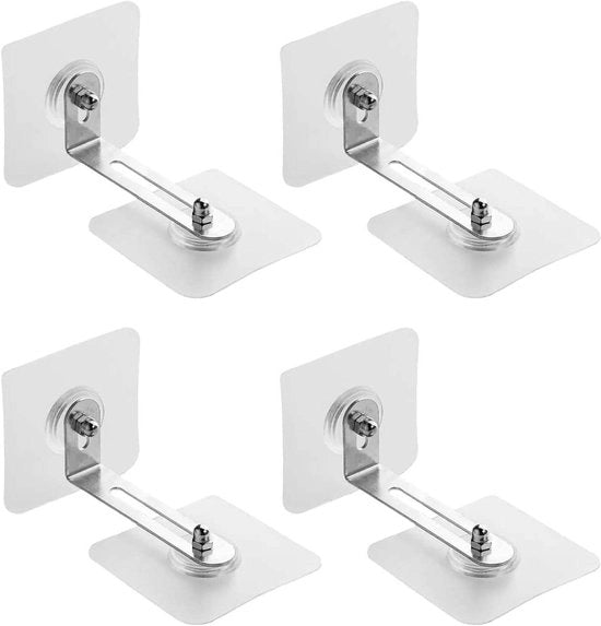 Sistema di fissaggio per mobili da parete 4 pezzi - ancore per parete - senza martellate - ancore per parete - rimovibili - per comò, pannelli e commode - capacità di carico